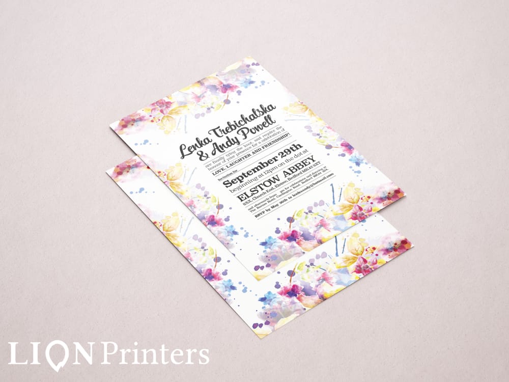 Wedding Invitations Printed by wedding stationery printers Croydon